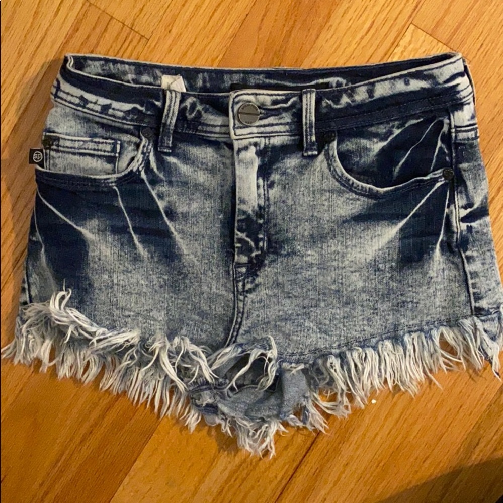 Denim shorts high waist hot shorts size SMALL